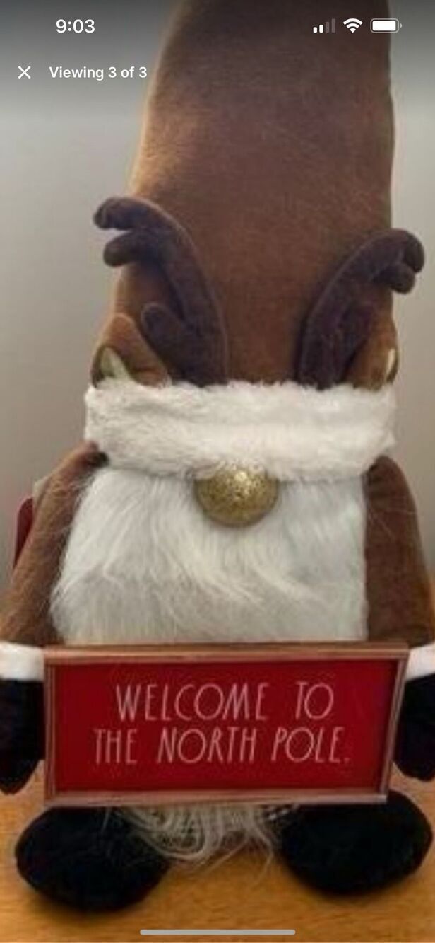Rae Dunn Christmas Reindeer Welcome To The North Pole Gnome